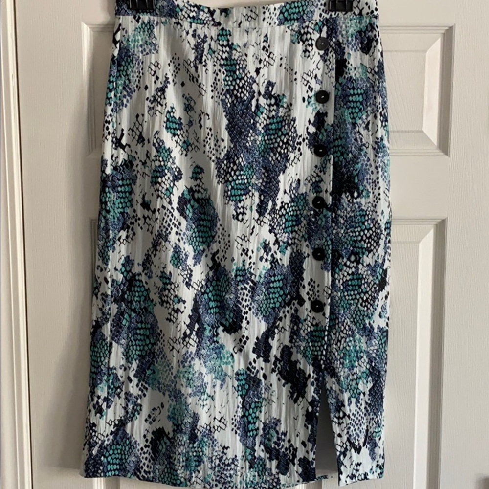Anthropologie Snakeprint Skirt NWOT Hutch, Size 12